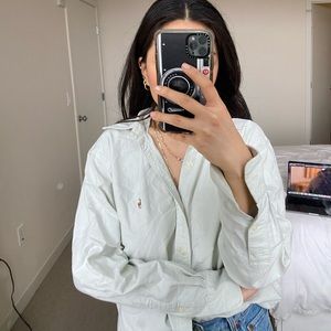 Mint green Ralph Lauren oversized shirt